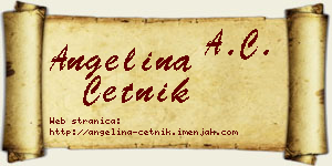 Angelina Četnik vizit kartica
